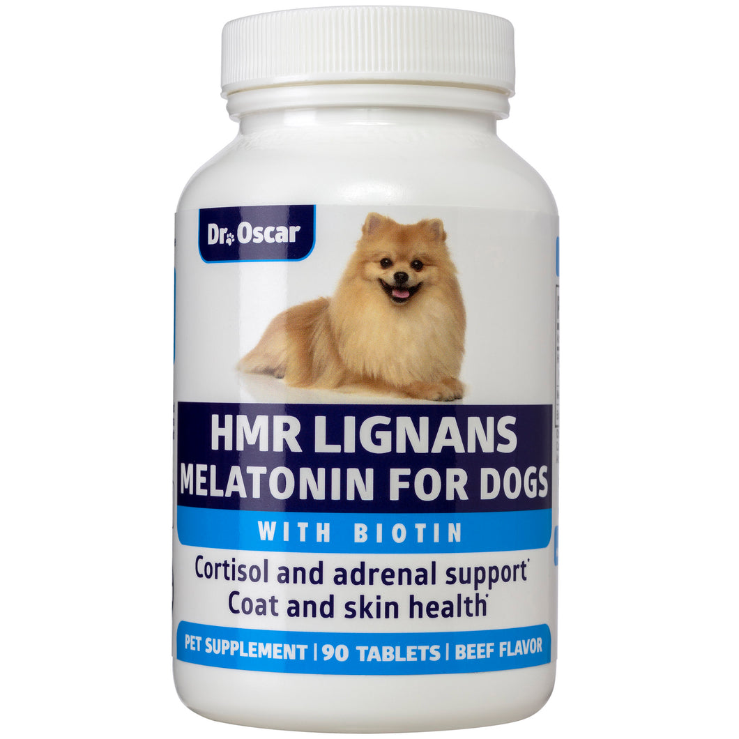 HMR Lignans for Dogs + Melatonin for Dogs + Biotin for Dogs: Better Than Each Alone*